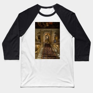 Chatsworth house-Stairs Baseball T-Shirt